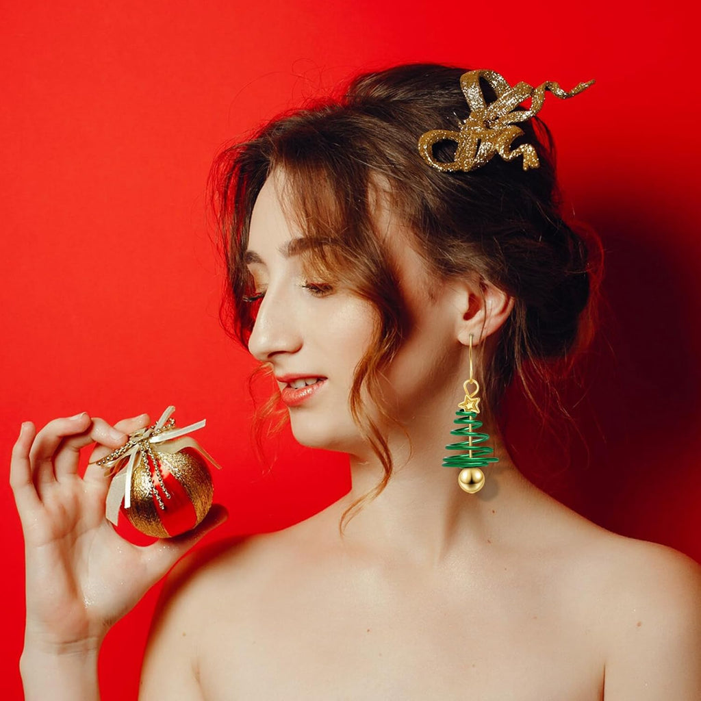 Christmas Earrings Xmas Drop Dangle Earrings for Women Holiday Earring Christmas Jewelry Gift - 我的商店我的商店我的商店