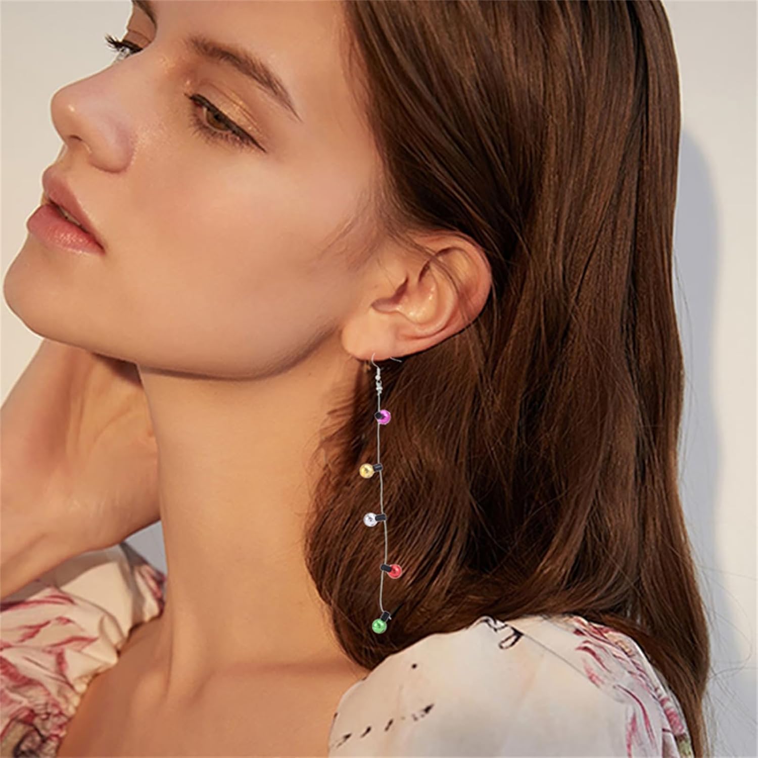 Christmas Jingle Ball Bell Earrings for Women Cute Red Green Ball Bell Tassel Dangle Earrings Delicate Fashion Santa Claus Snowman Reindeer Candy Cane Earrings Christmas Holiday Jewelry - 我的商店我的商店我的商店