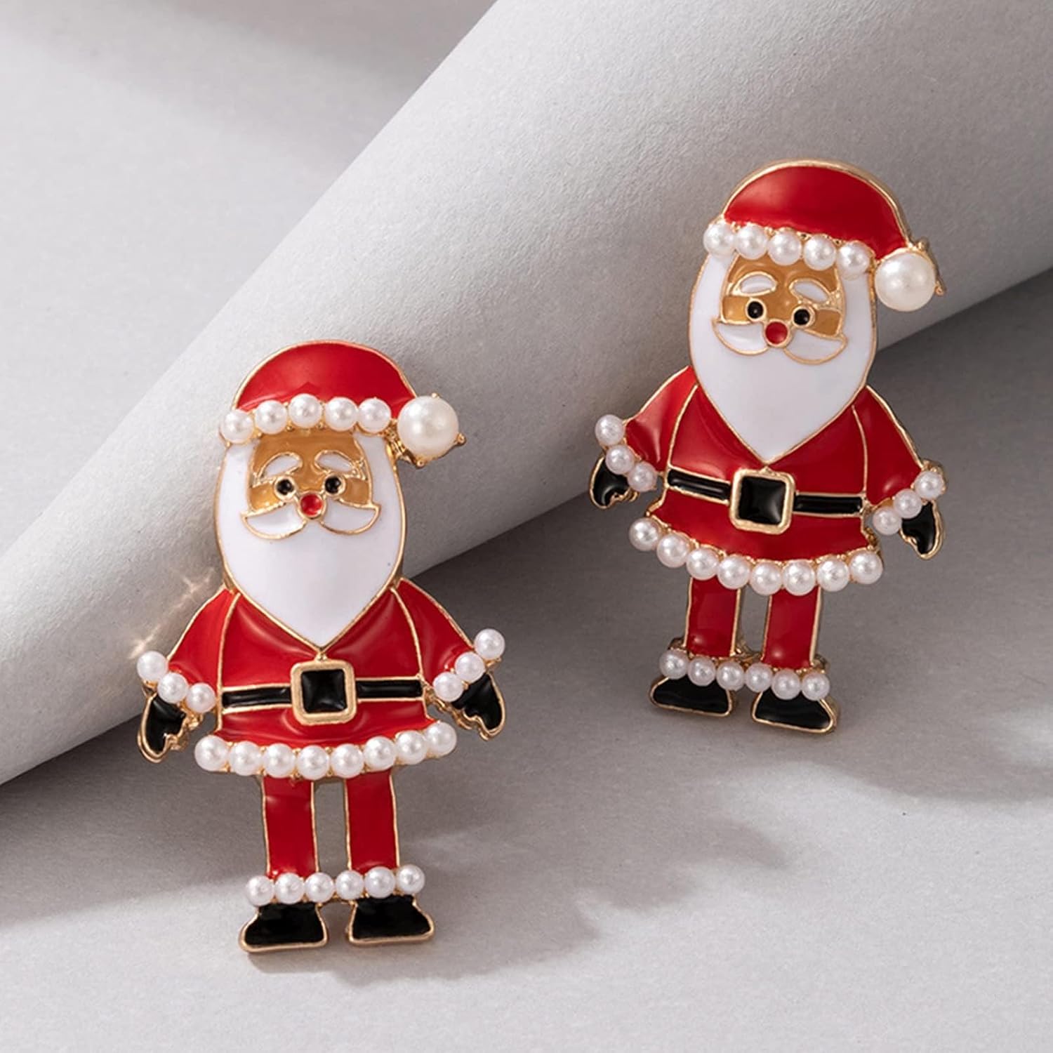 Christmas Santa Earrings for Women Cute Christmas Earrings for Women Santa Claus Earrings for Women Christmas Stud Earrings Xmas Earrings Holiday Earrings Christmas Jewelry for Women Christmas Gift - QIAO Crystal我的商店QIAO Crystal