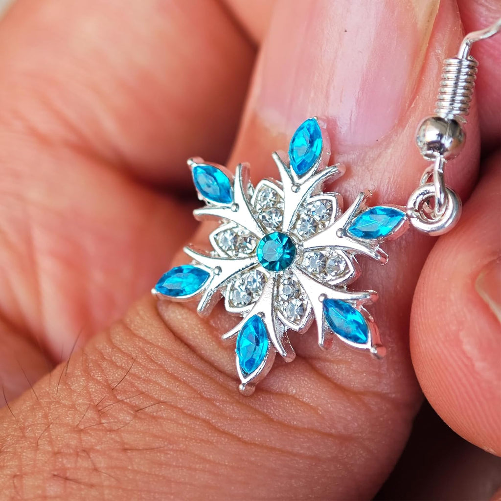 Christmas Snowflake Earrings Snowflake Dangle Drop Earring for Women or Girls Jewelry Gifts - 我的商店我的商店我的商店