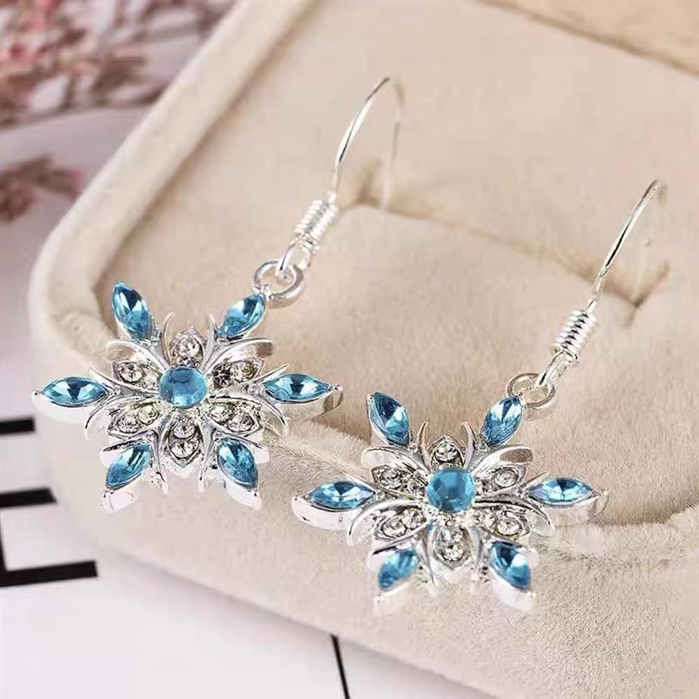 Christmas Snowflake Earrings Snowflake Dangle Drop Earring for Women or Girls Jewelry Gifts - 我的商店我的商店我的商店