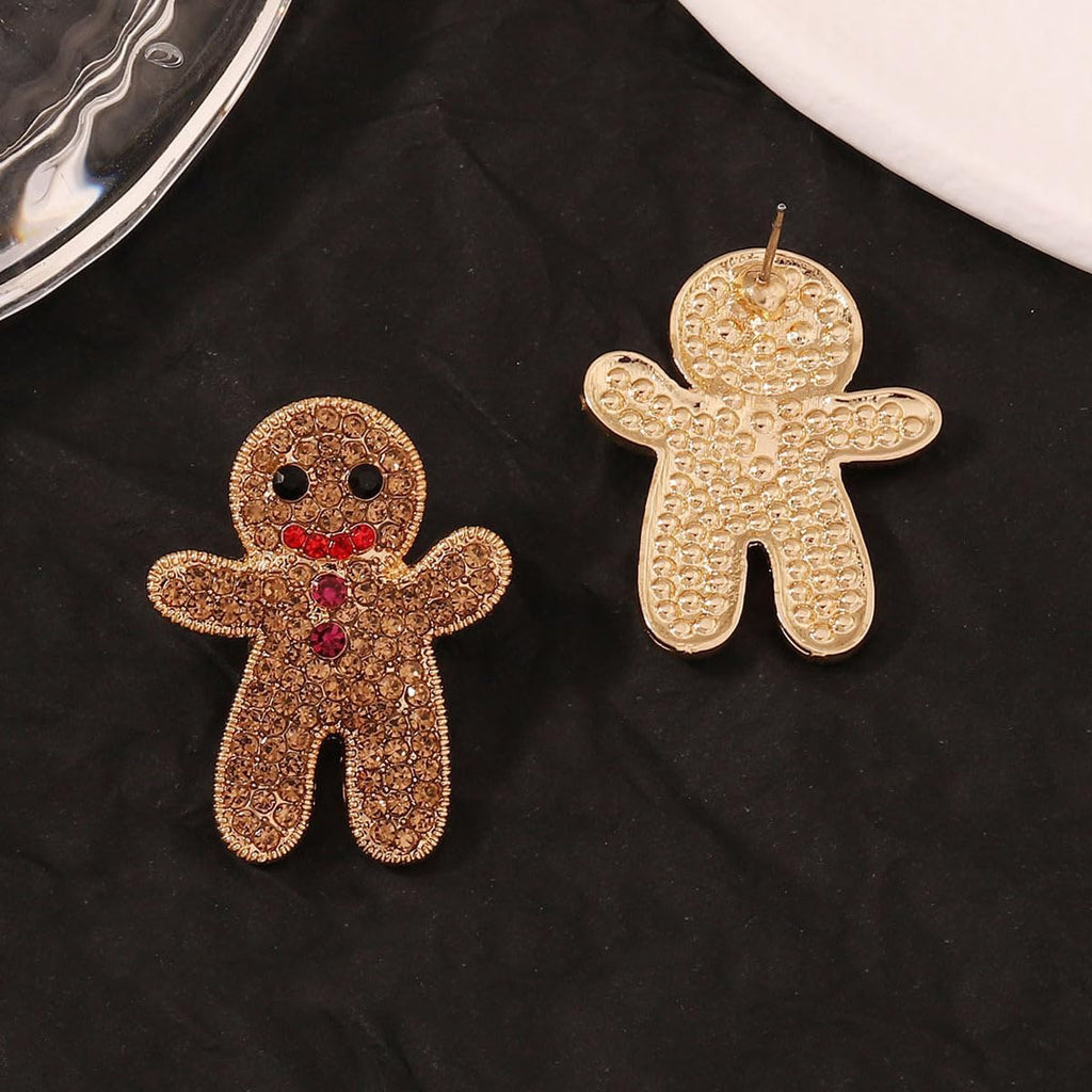 Christmas Sparkly Crystal Dangle Earrings Cute Christmas Tree Reindeer Earrings Colorful Xmas Festival Holiday Jewelry Gift - 我的商店我的商店我的商店