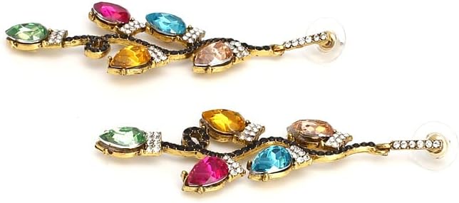 Christmas Sparkly Rhinestone Earrings Gingerbread Reindeer Drop Earrings for Women - 我的商店我的商店我的商店