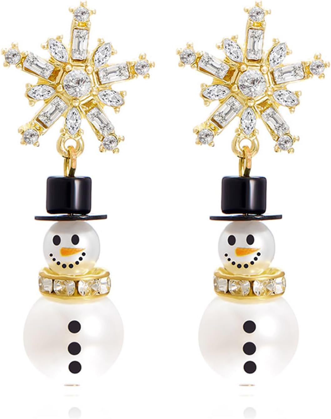 Christmas Stud Earrings for Women Cute Red Bow Earrings Snowflake Snowman Stocking Santa Claus Elk Reindeer Christmas Tree Earrings Festive Christmas Jewelry - 我的商店我的商店我的商店