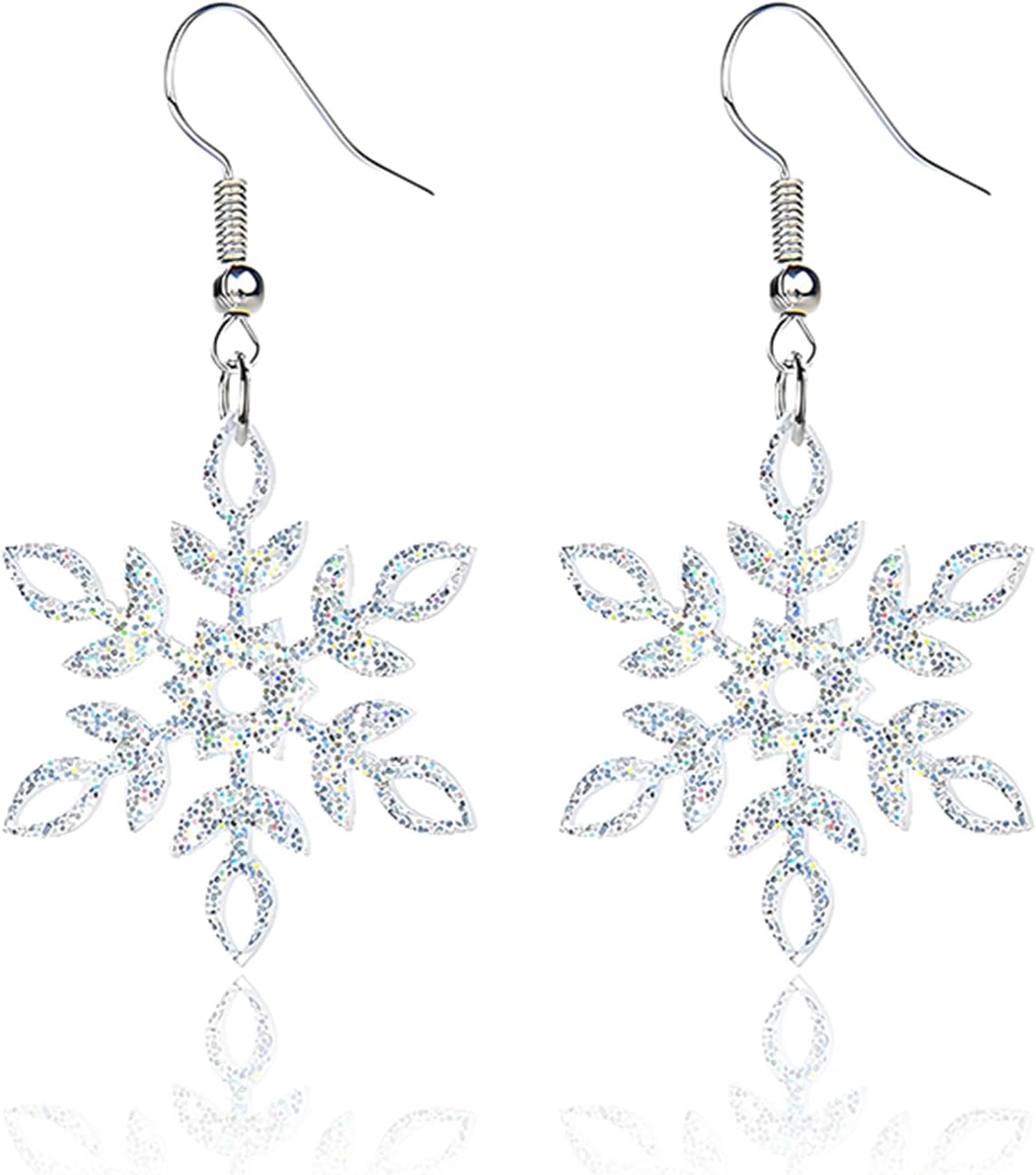 Christmas Theme Earrings for Women, Colorful Merry Christmas Earrings, Candy Snowflake Santa Deer Tree Flower, Xmas Holiday Party Jewelry Gift - 我的商店我的商店我的商店