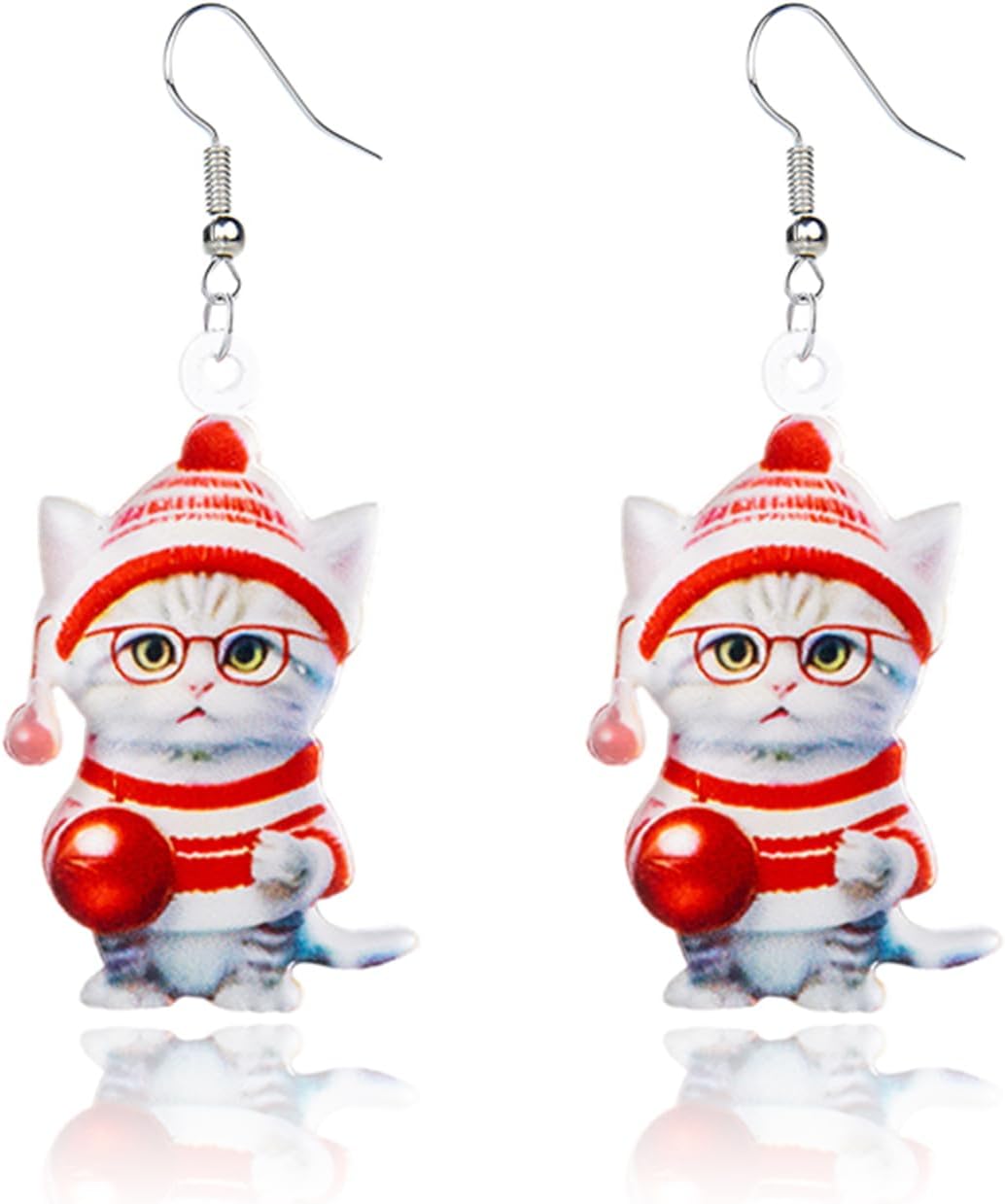 Christmas Theme Earrings for Women, Colorful Merry Christmas Earrings, Candy Snowflake Santa Deer Tree Flower, Xmas Holiday Party Jewelry Gift - 我的商店我的商店我的商店