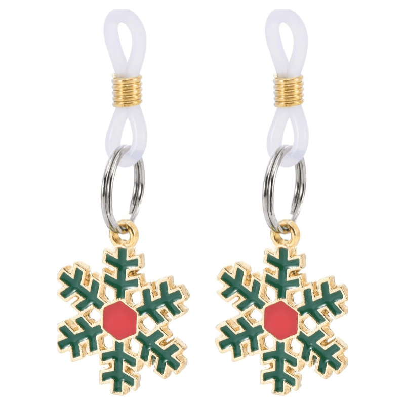 Christmas Themed Non Piercing Fake Nipple Rings Nipple Noose Cute Santa Claus Snowflake Christmas Tree Dangle Nipplerings Xmas Fake Nipple Piercing Jewelry for Women - QIAO CrystalQIAO CrystalQIAO Crystal