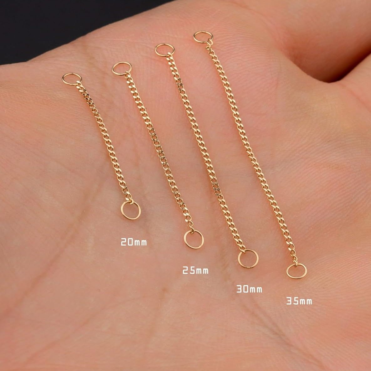 Convertible Dangle Chain for Double Piercings Drop Dangle Earrings - QIAO CrystalQIAO CrystalQIAO Crystal