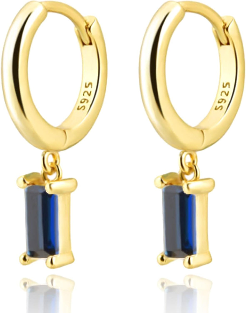 Cross Small Hoop Dangle Earrings 925 Sterling Silver CZ Diamonds Round Huggie Earrings For Men Women - 我的商店我的商店我的商店