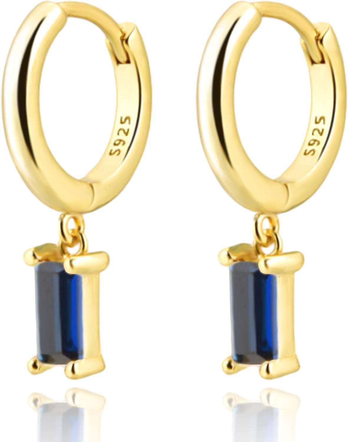 Cross Small Hoop Dangle Earrings 925 Sterling Silver CZ Diamonds Round Huggie Earrings For Men Women - 我的商店我的商店我的商店