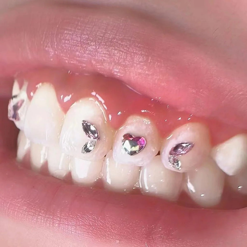 Crystal Fashion Tooth Gemstone Beauty Diamond Tooth Jewelry Ornament with Box Tooth Gemstone Tooth Jewelry Gemstone Decoration - QIAO CrystalQIAO CrystalQIAO Crystal