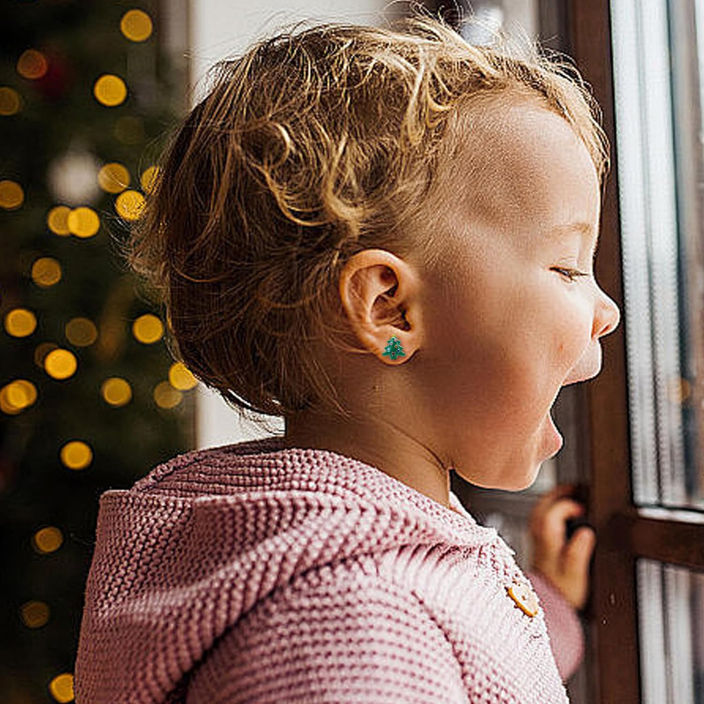 Cute Christmas Earrings for Women with Flat Back - 我的商店我的商店我的商店