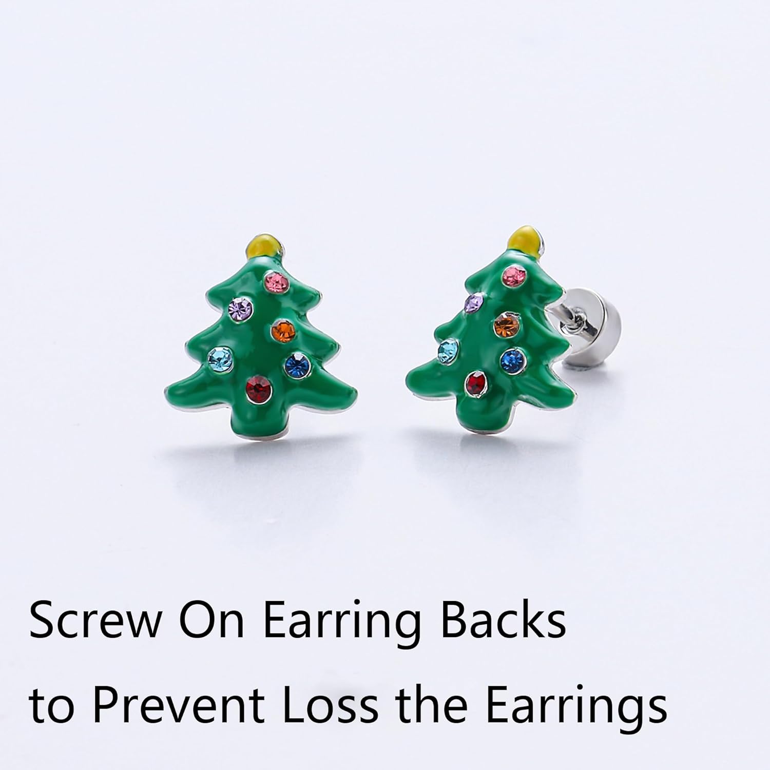 Cute Christmas Earrings for Women with Flat Back - 我的商店我的商店我的商店