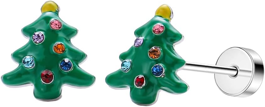 Cute Christmas Earrings for Women with Flat Back - 我的商店我的商店我的商店