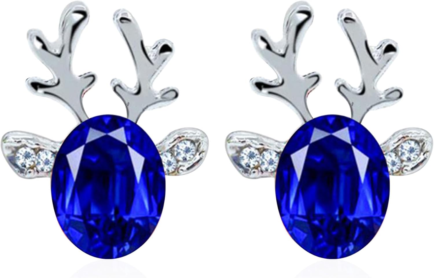 Cute Deer Head Christmas Earrings for Women Reindeer Head Fun Animal Christmas Earring - QIAO Crystal我的商店QIAO Crystal