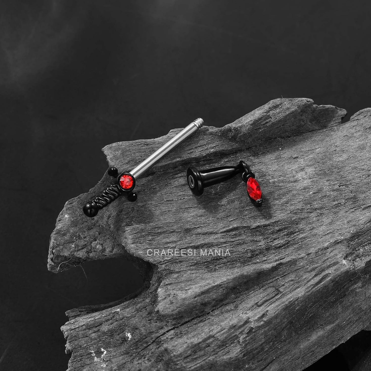 Dagger Nipple Ring 14G Gold Nipple Rings 316L Stainless Steel Nipple Piercing Jewelry Dangle Nipple Rings for Women Nipple Piercing Jewelry - QIAO CrystalQIAO CrystalQIAO Crystal