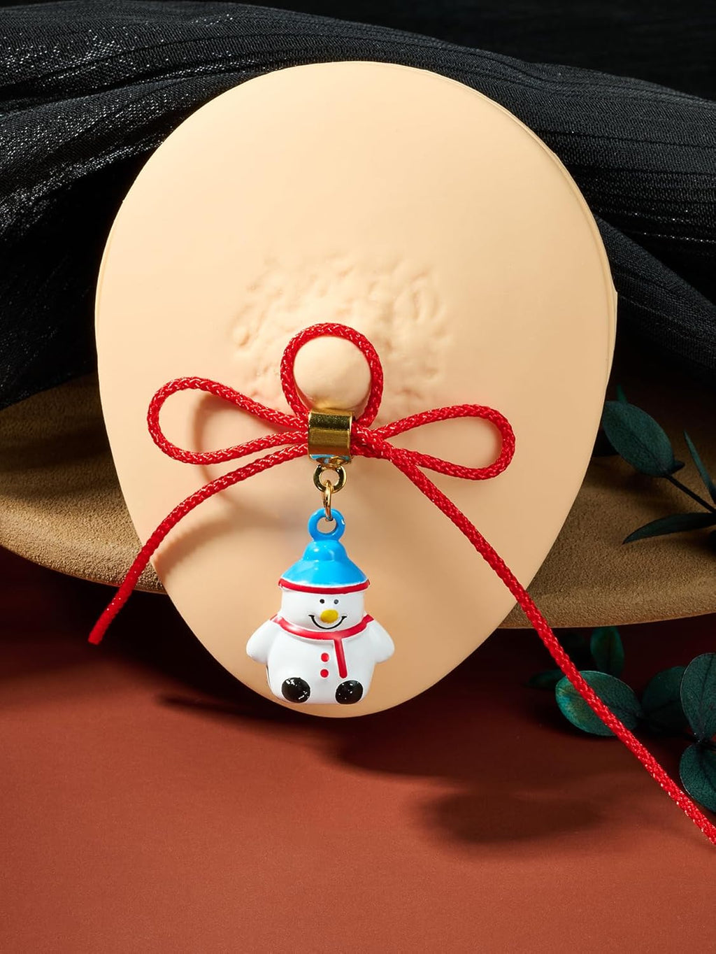 DJCIW Adjustable Fake Nipple Rings for Women, Non - Piercing Nipple Jewelry with Christmas Santa & Snowman Pendants,SiliconeFaux Nipple Jewelry Nipple Noose for Holiday Festivities - QIAO CrystalQIAO CrystalQIAO Crystal