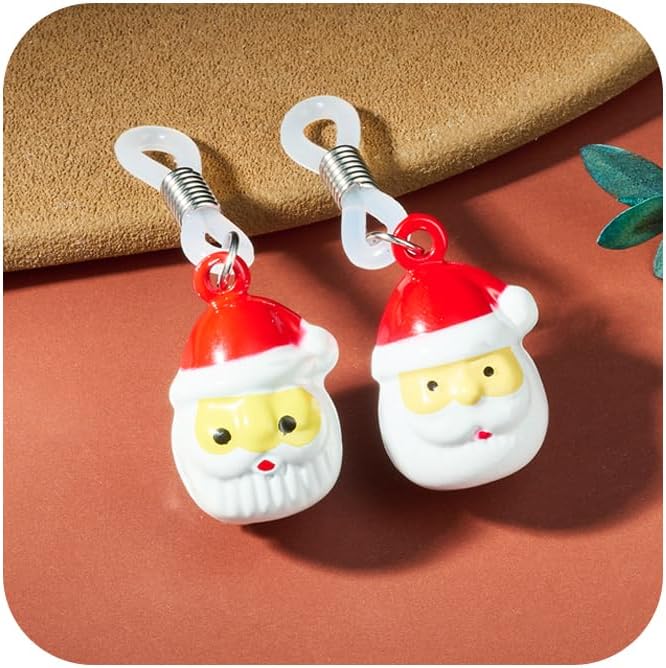 DJCIW Adjustable Fake Nipple Rings for Women, Non - Piercing Nipple Jewelry with Christmas Santa & Snowman Pendants,SiliconeFaux Nipple Jewelry Nipple Noose for Holiday Festivities - QIAO CrystalQIAO CrystalQIAO Crystal