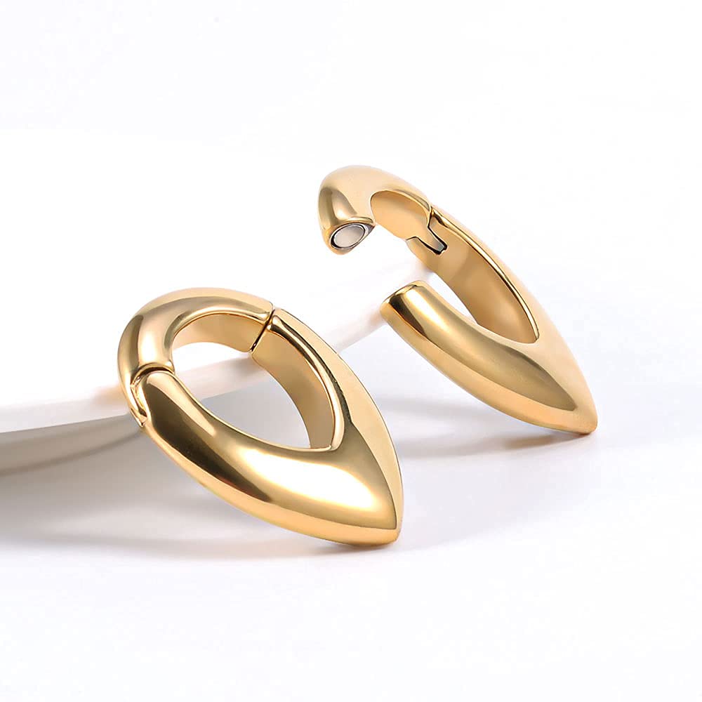 Ear Hanger Weights for Stretched Ear Lobe Stainless Steel Ear Gauges 2g(6mm) Ear Plugs Tunnels Body Piercing Jewelry Kit - QIAO Crystal我的商店QIAO Crystal