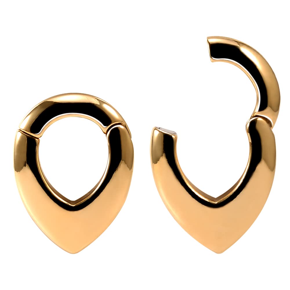 Ear Hanger Weights for Stretched Ear Lobe Stainless Steel Ear Gauges 2g(6mm) Ear Plugs Tunnels Body Piercing Jewelry Kit - QIAO Crystal我的商店QIAO Crystal