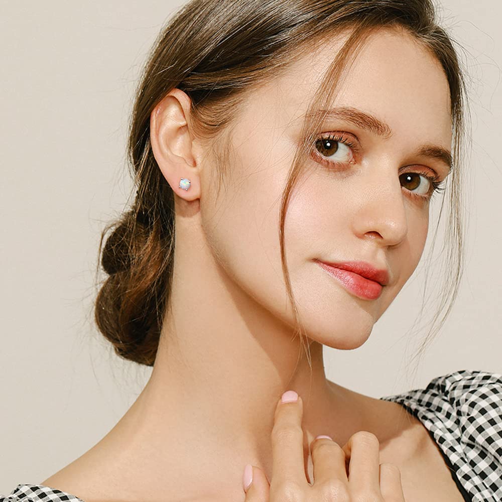 Earrings for Women Hypoallergenic 925 Sterling Silver Post Stud Earrings Sets for Multiple Piercing Jewelry Gift - QIAO Crystal我的商店QIAO Crystal