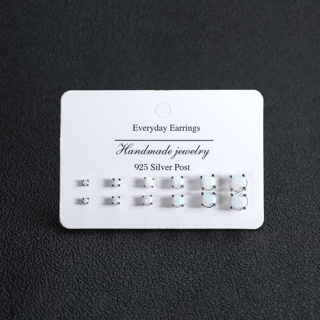 Earrings for Women Hypoallergenic 925 Sterling Silver Post Stud Earrings Sets for Multiple Piercing Jewelry Gift - QIAO Crystal我的商店QIAO Crystal