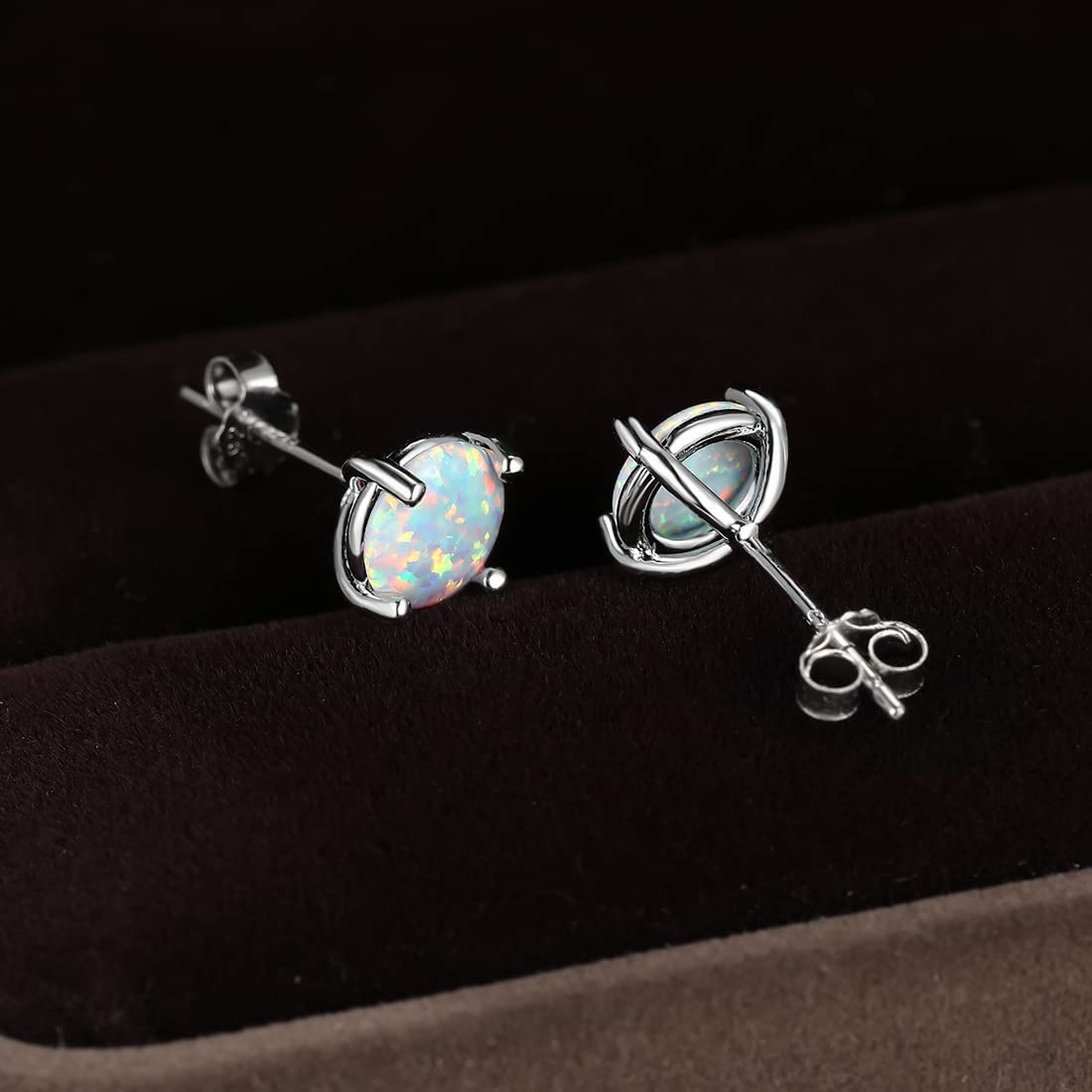 Earrings for Women Hypoallergenic 925 Sterling Silver Post Stud Earrings Sets for Multiple Piercing Jewelry Gift - QIAO Crystal我的商店QIAO Crystal