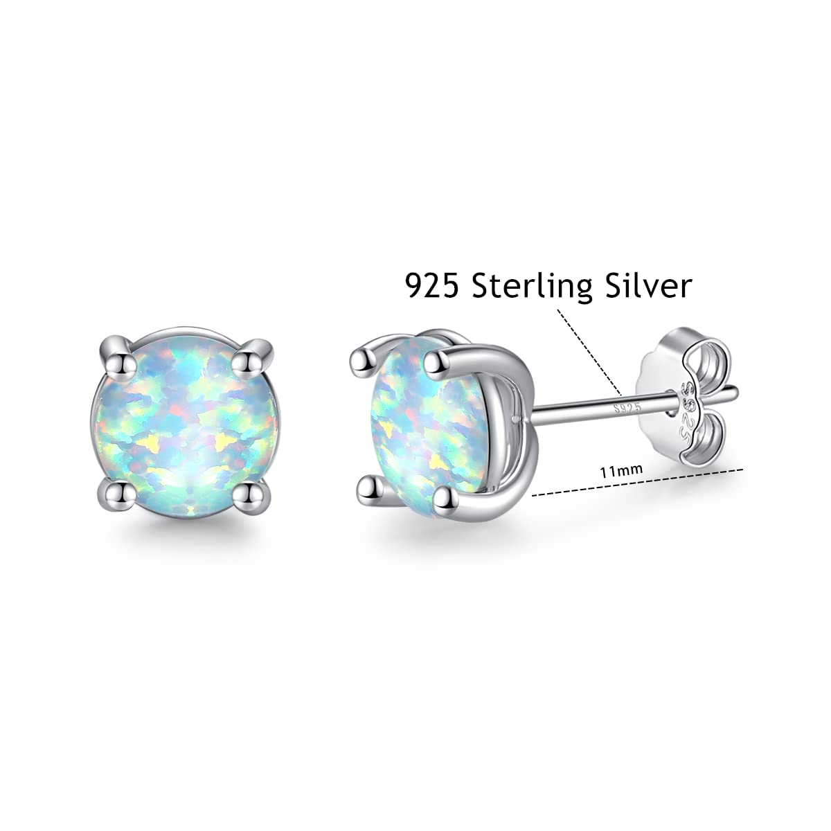 Earrings for Women Hypoallergenic 925 Sterling Silver Post Stud Earrings Sets for Multiple Piercing Jewelry Gift - QIAO Crystal我的商店QIAO Crystal