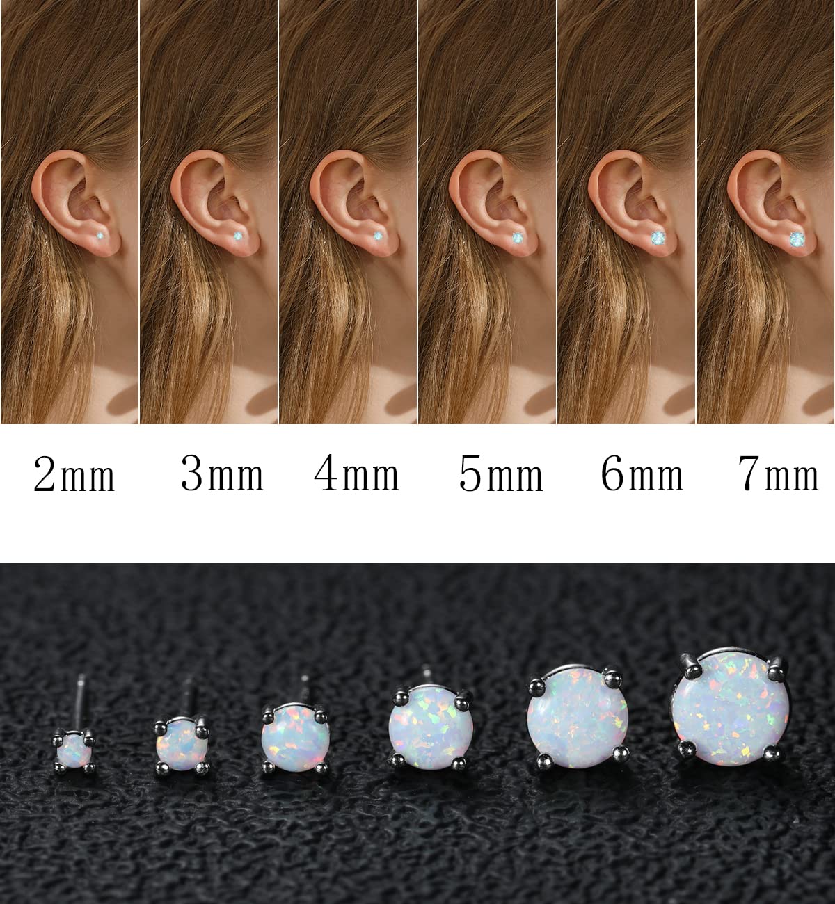 Earrings for Women Hypoallergenic 925 Sterling Silver Post Stud Earrings Sets for Multiple Piercing Jewelry Gift - QIAO Crystal我的商店QIAO Crystal