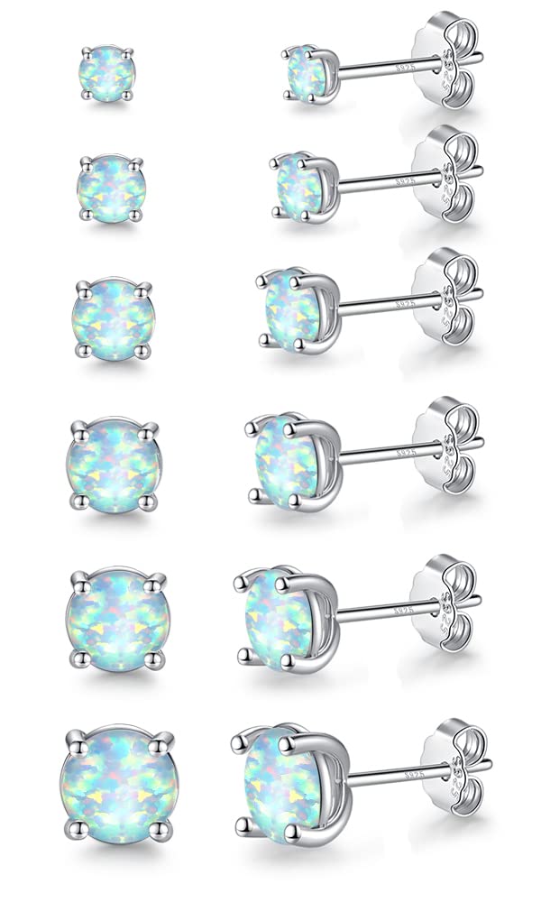 Earrings for Women Hypoallergenic 925 Sterling Silver Post Stud Earrings Sets for Multiple Piercing Jewelry Gift - QIAO Crystal我的商店QIAO Crystal