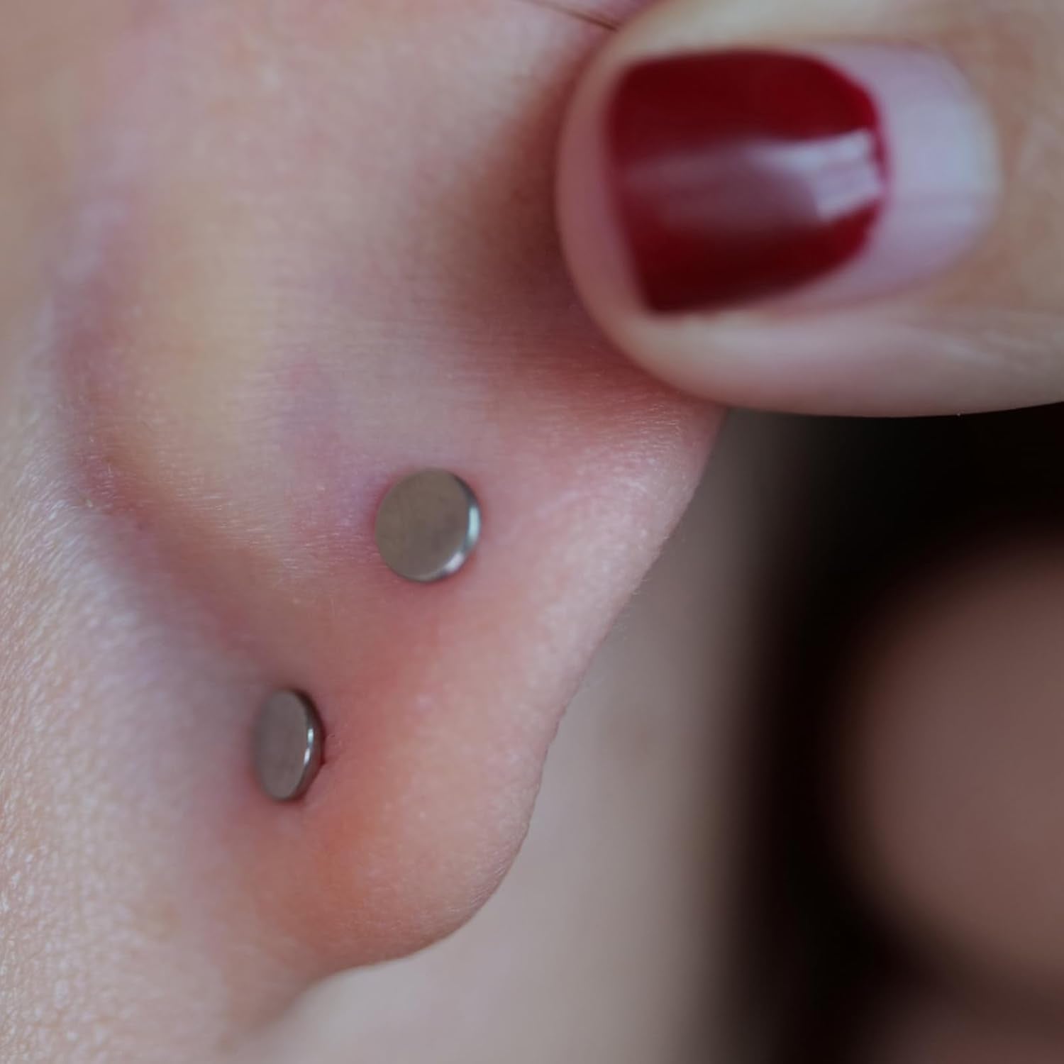 F136 Hypoallergenic Titanium Flat Back Stud G23 Implant Grade Press Fit Threadless Earrings - QIAO CrystalQIAO CrystalQIAO Crystal