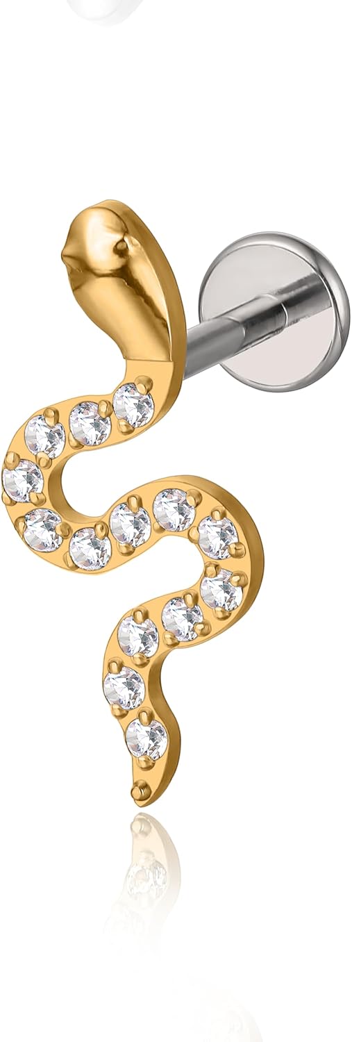 F136 Hypoallergenic Titanium Flat Back Stud G23 Implant Grade Press Fit Threadless Earrings - QIAO CrystalQIAO CrystalQIAO Crystal