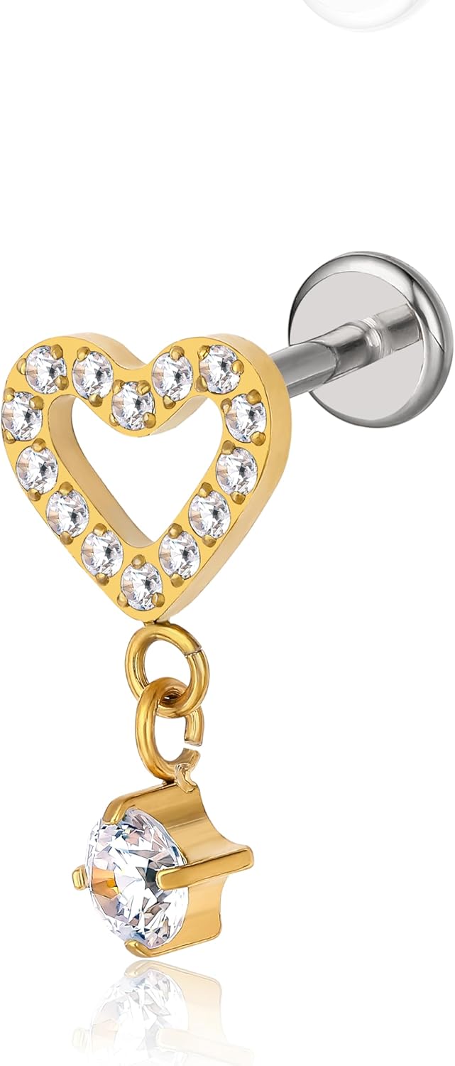 F136 Hypoallergenic Titanium Flat Back Stud G23 Implant Grade Press Fit Threadless Earrings - QIAO CrystalQIAO CrystalQIAO Crystal