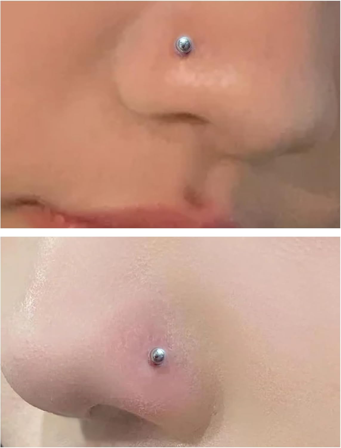 F136 Titanium Nose Ring Studs Flat Back Studs Earrings G23 Titanium Tragus Helix Conch Cartilage Lobe Earrings - QIAO CrystalQIAO CrystalQIAO Crystal