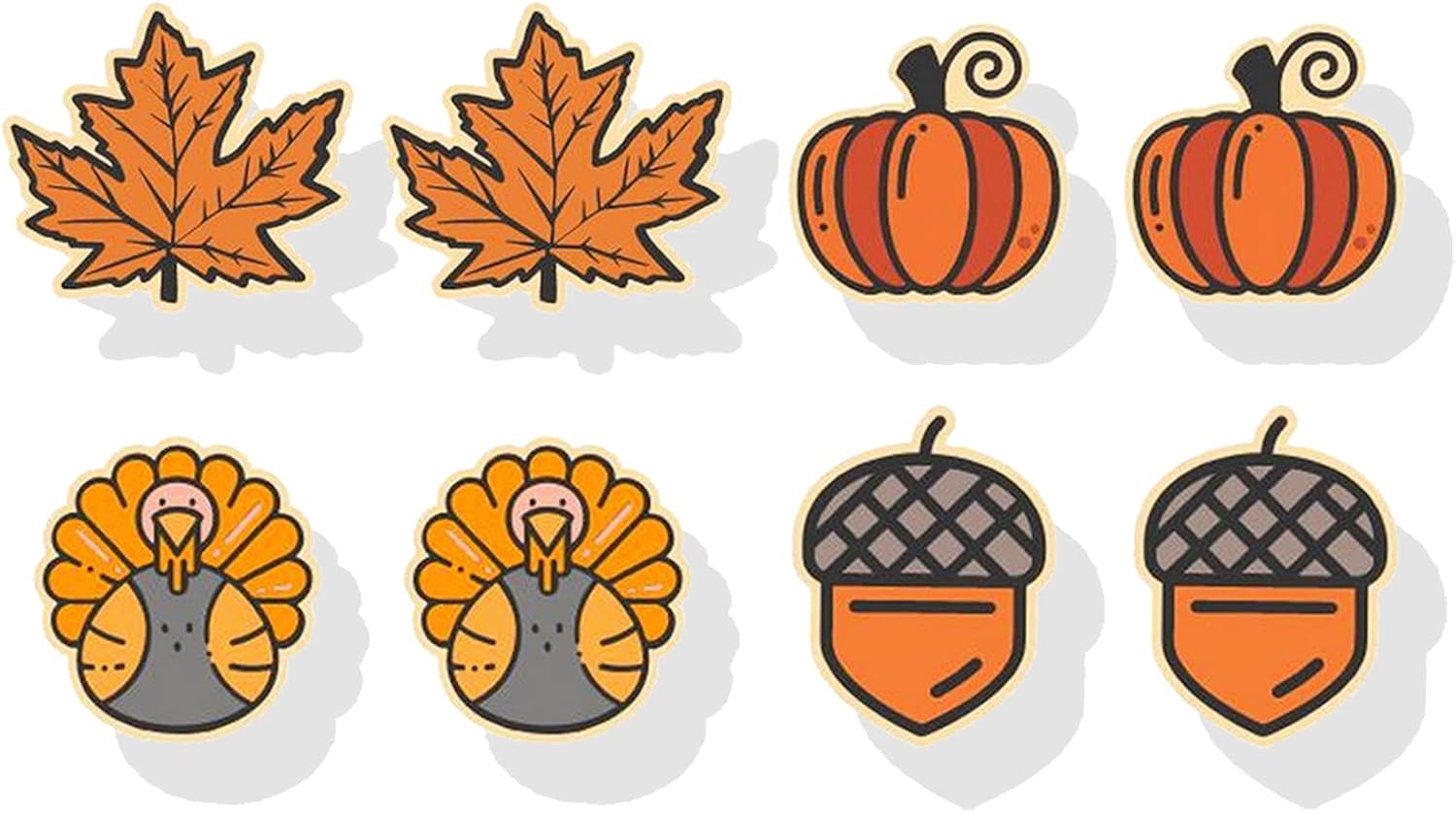 Fall Earrings for Women Pumpkin Sunflower Maple Leaf Candy Corn Stud Earrings Holiday Thanksgiving Autumn Party Jewelry Gifts - 我的商店我的商店我的商店