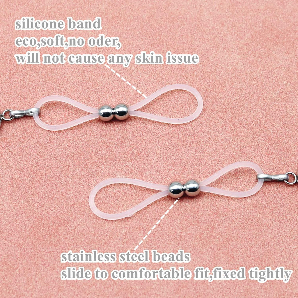 Faux Nipple Piercing Jewelry Rhinestone Nipple Chains Bells Nipple Noose Non Piercing Nipple Rings - QIAO CrystalQIAO CrystalQIAO Crystal