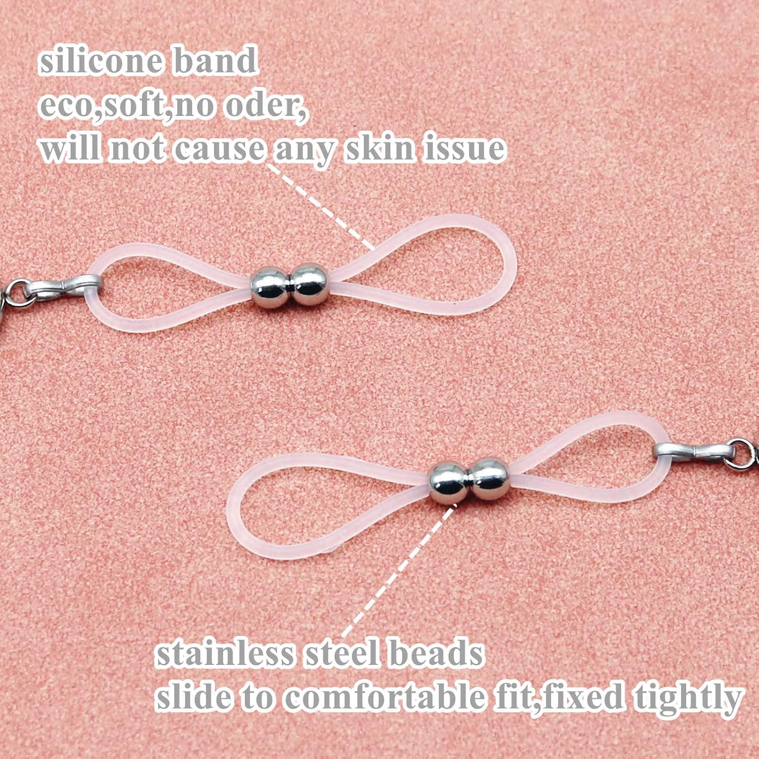 Faux Nipple Piercing Jewelry Rhinestone Nipple Chains Bells Nipple Noose Non Piercing Nipple Rings - QIAO CrystalQIAO CrystalQIAO Crystal