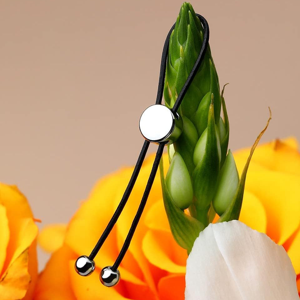 Faux Nipple Rings, Adjustable Fake Nipple Piercing Jewelry, Leather Material Drawstring Design Non - Pierced Jewelry - QIAO CrystalQIAO CrystalQIAO Crystal