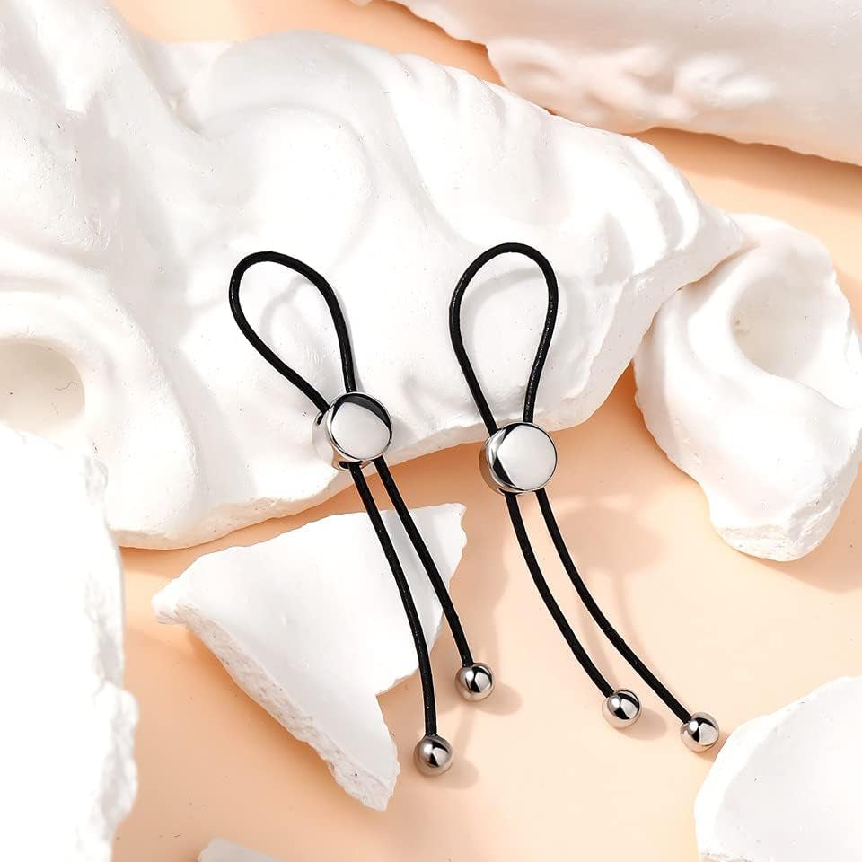 Faux Nipple Rings, Adjustable Fake Nipple Piercing Jewelry, Leather Material Drawstring Design Non - Pierced Jewelry - QIAO CrystalQIAO CrystalQIAO Crystal