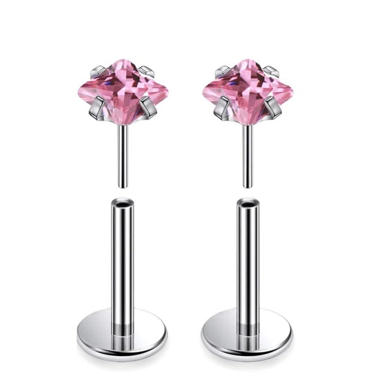 Forward Helix Conch Cartilage Lobe Earrings Medusa Labret Snake Bite Monroe Lip Ring - QIAO CrystalQIAO CrystalQIAO Crystal