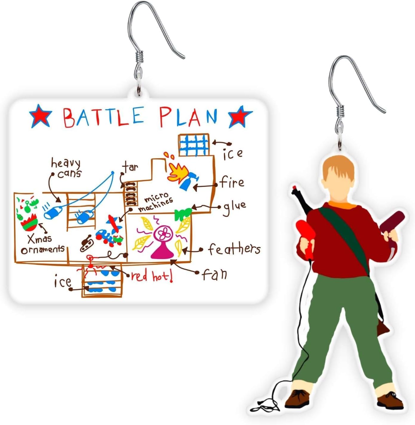 Fun Christmas Earrings, Holiday Season Outfit Accessories, Christmas Party Favors, Christmas Gifts, Stocking Stuffers - 我的商店我的商店我的商店