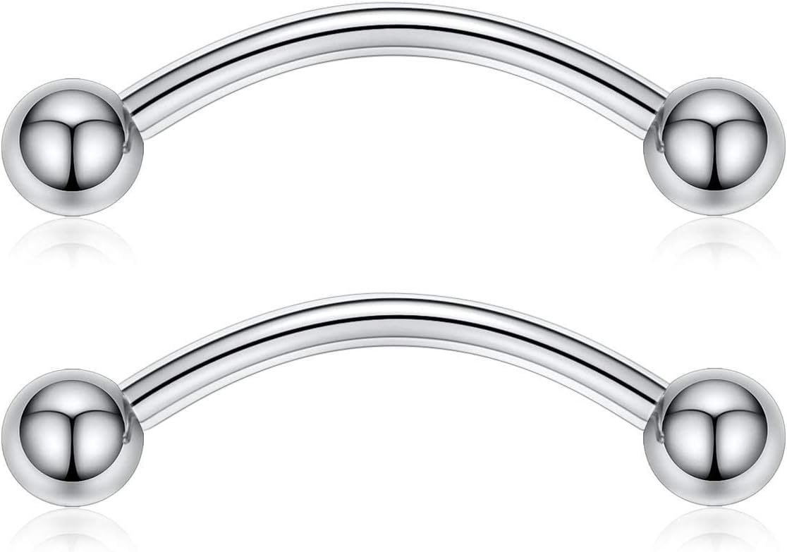 G23 Titanium Nipple Barbell Nipple Rings Nipple Bars Straight Bar Body Jewelry Barbell Eyebrow Internally Threaded Tongue Piercing 12 14 16G - QIAO CrystalQIAO CrystalQIAO Crystal