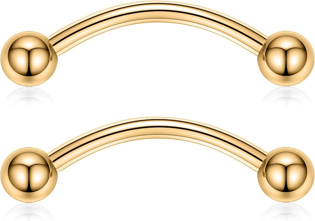 G23 Titanium Nipple Barbell Nipple Rings Nipple Bars Straight Bar Body Jewelry Barbell Eyebrow Internally Threaded Tongue Piercing 12 14 16G - QIAO CrystalQIAO CrystalQIAO Crystal