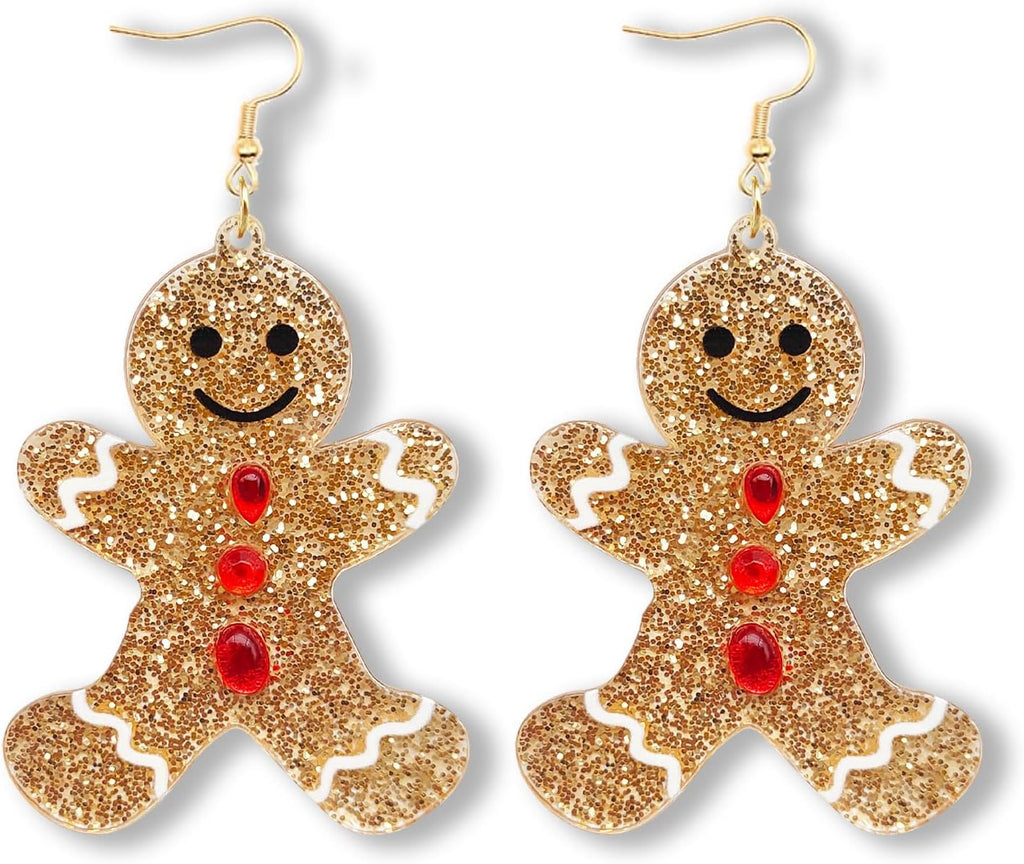Gingerbread Earrings for Women Christmas Earrings Dangle Holiday Earrings Christmas Jewelry - 我的商店我的商店我的商店