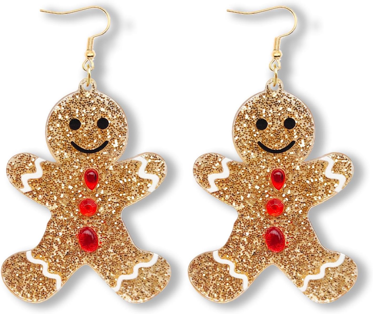Gingerbread Earrings for Women Christmas Earrings Dangle Holiday Earrings Christmas Jewelry - 我的商店我的商店我的商店