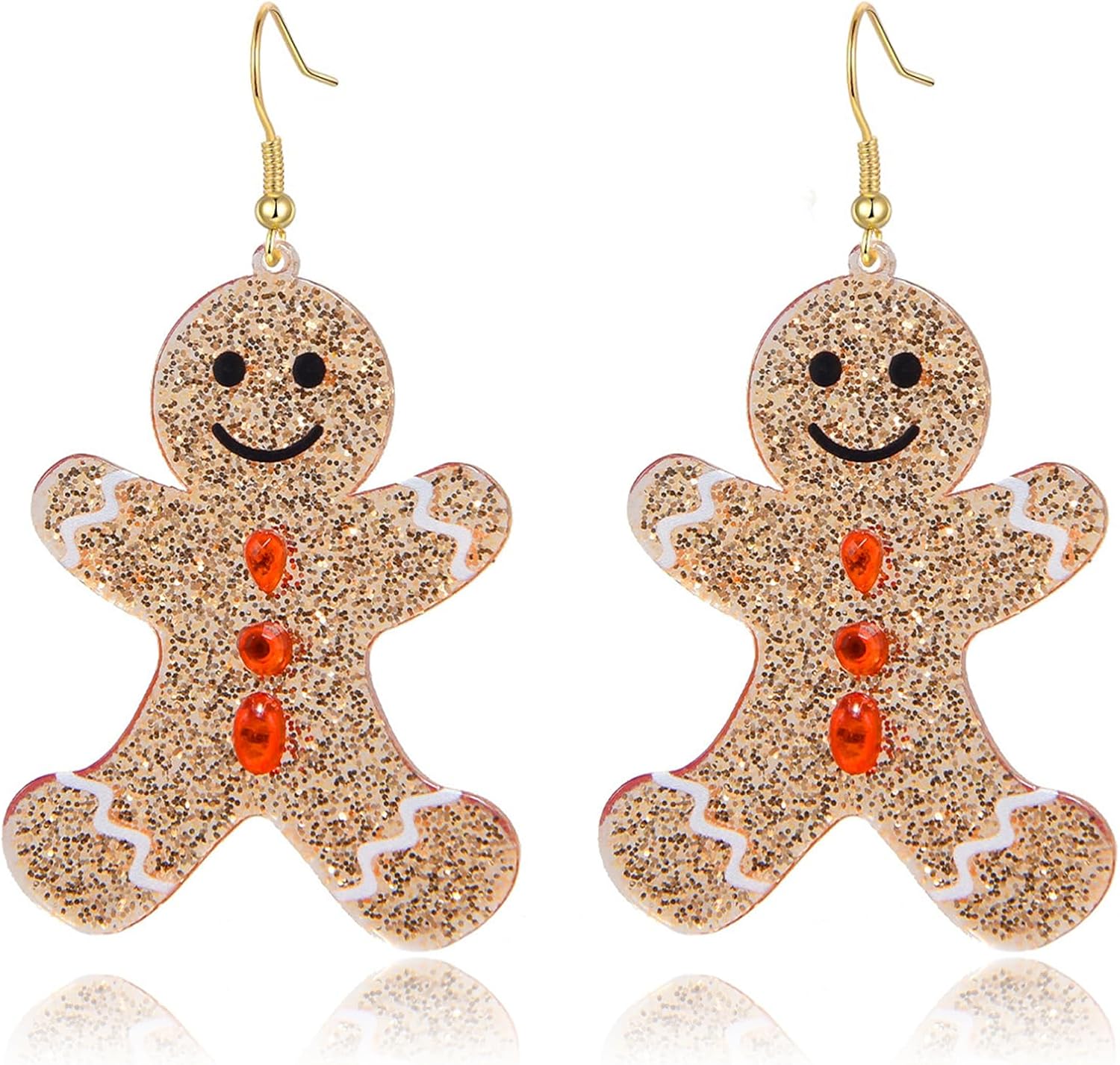 Gingerbread Earrings for Women Christmas Earrings Dangle Holiday Earrings Christmas Jewelry - 我的商店我的商店我的商店