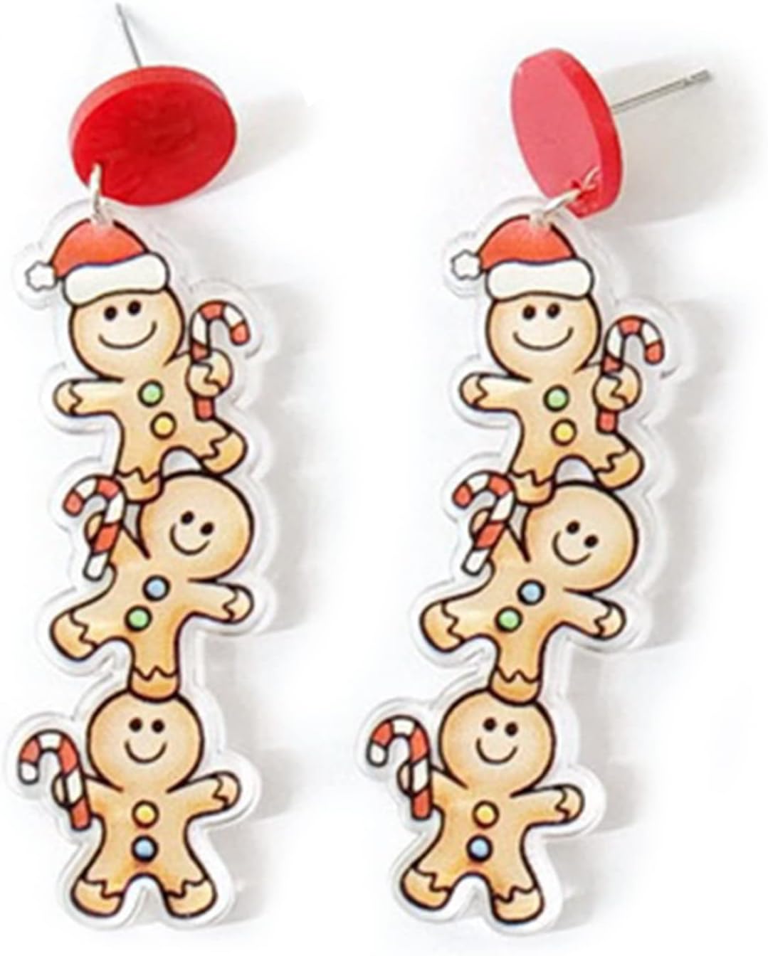 Gingerbread Earrings for Women Christmas Earrings Dangle Holiday Earrings Christmas Jewelry - 我的商店我的商店我的商店