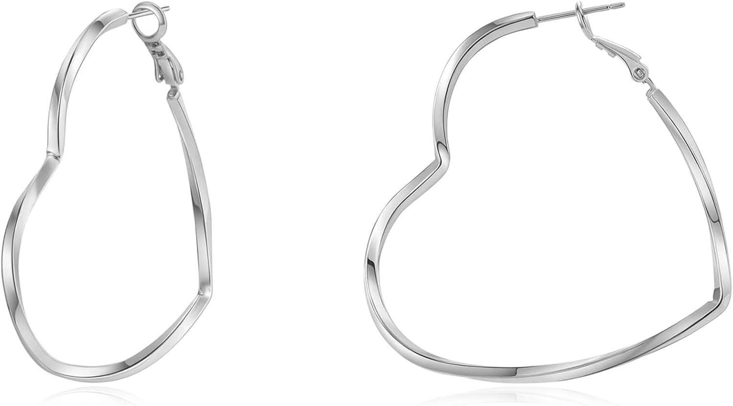 Gold Hoop Earrings for Women, Lightweight Chunky Silver Earrings for Women 14K Real Gold Plated Hoops Earrings Hypoallergenic Earrings Jewelry - 我的商店我的商店我的商店