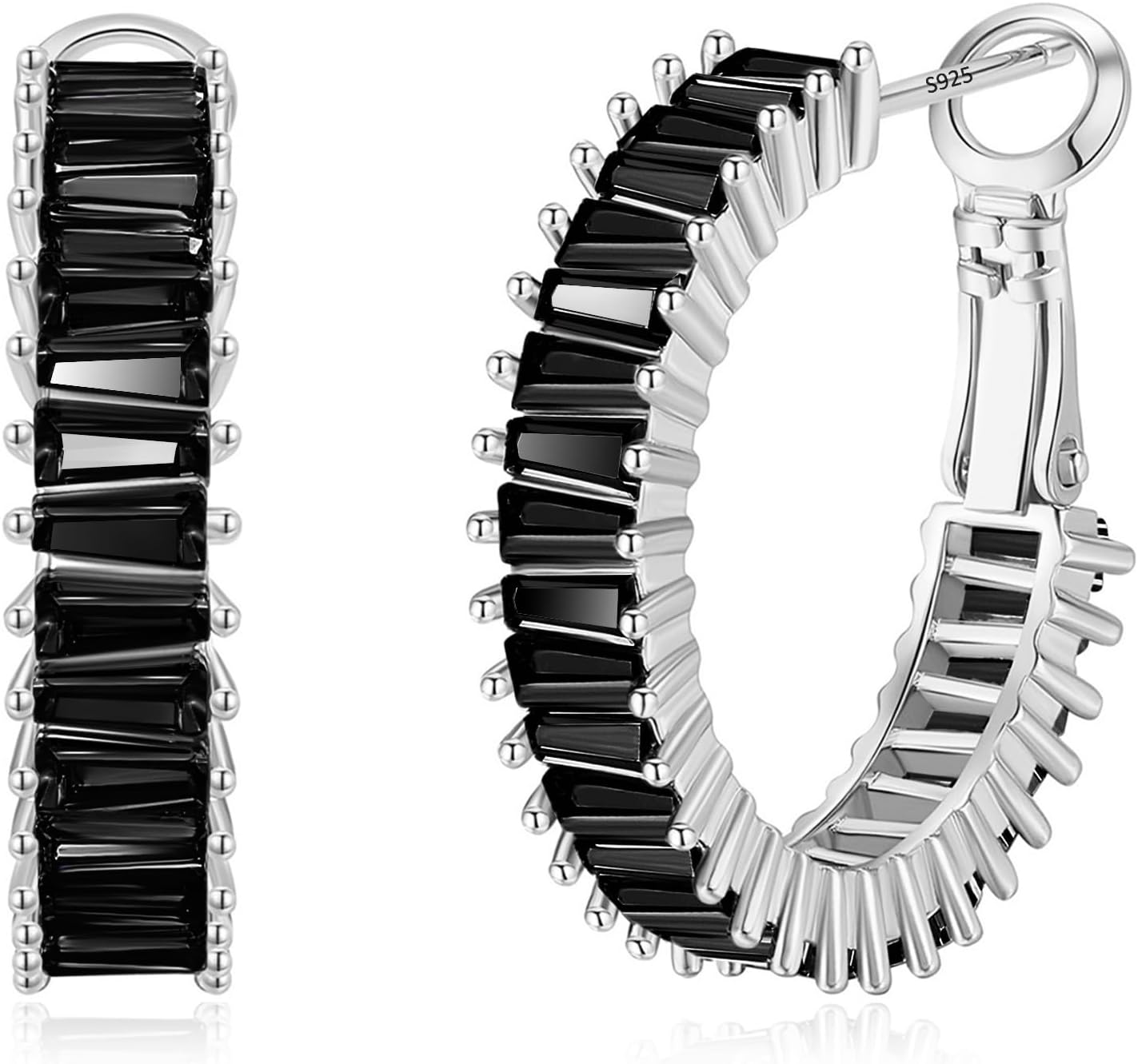 Gold Hoop Earrings for Women, Lightweight Chunky Silver Earrings for Women 14K Real Gold Plated Hoops Earrings Hypoallergenic Earrings Jewelry - 我的商店我的商店我的商店