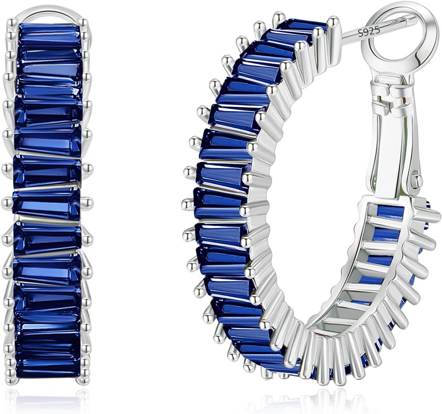 Gold Hoop Earrings for Women, Lightweight Chunky Silver Earrings for Women 14K Real Gold Plated Hoops Earrings Hypoallergenic Earrings Jewelry - 我的商店我的商店我的商店